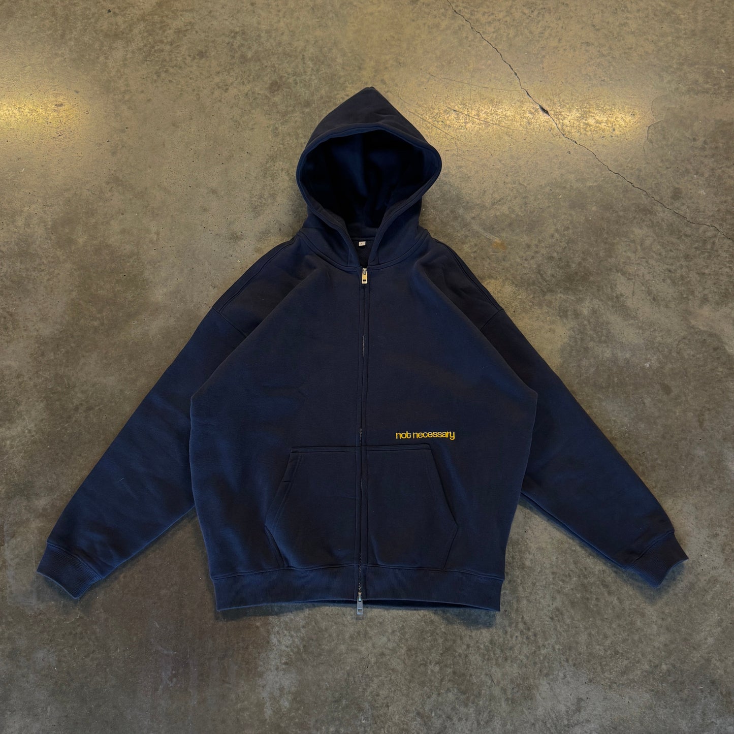 Essential Zip Hoodie - Navy Blue